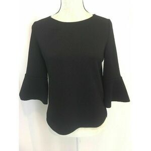 Zara Black Textured Blouse